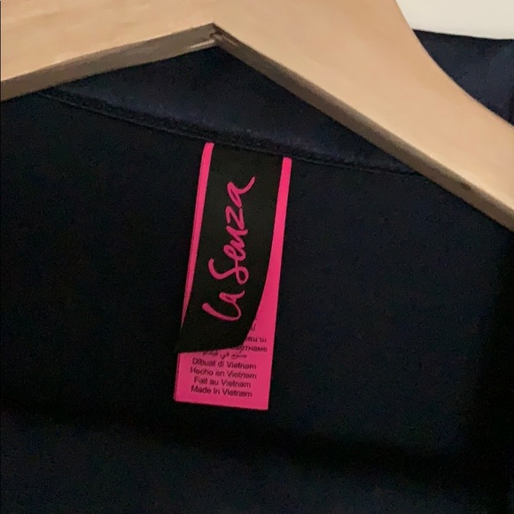 NWOT La Senza SILK Pajama Set NAVY XS - Picture 2 of 8